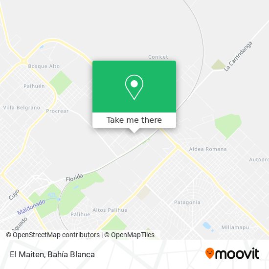 Mapa de El Maiten