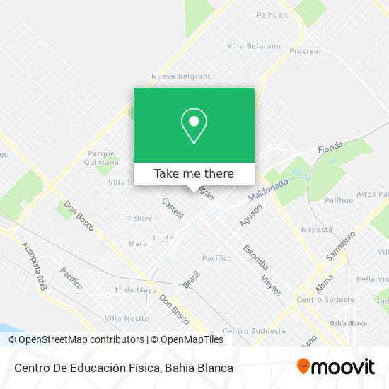 Centro De Educación Física map