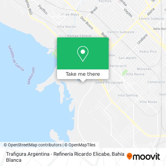 Trafigura Argentina - Refinería Ricardo Elicabe map