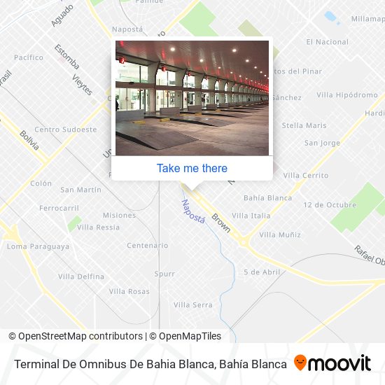 Mapa de Terminal De Omnibus De Bahia Blanca