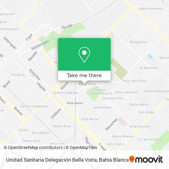 Unidad Sanitaria Delegación Bella Vista map