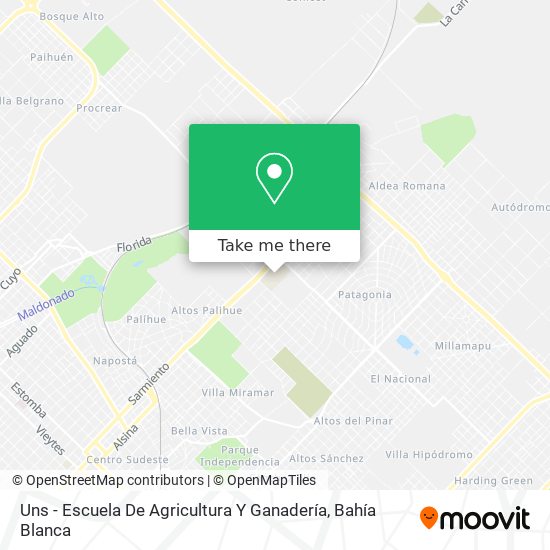 Uns - Escuela De Agricultura Y Ganadería map