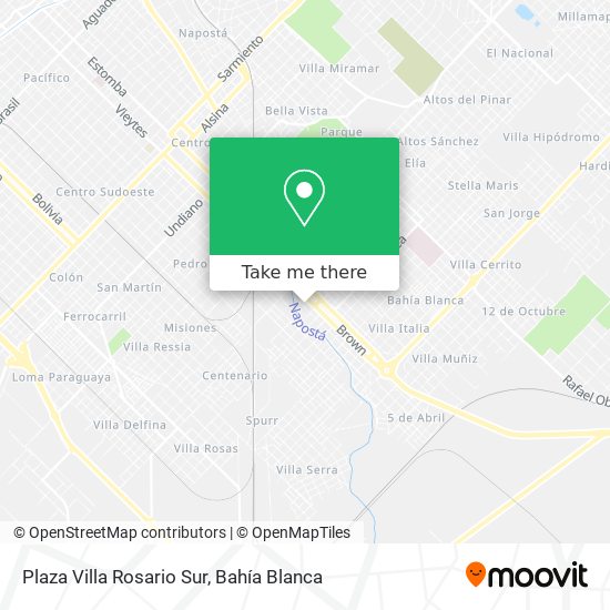 Plaza Villa Rosario Sur map