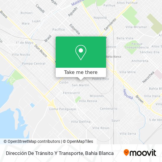 Dirección De Tránsito Y Transporte map