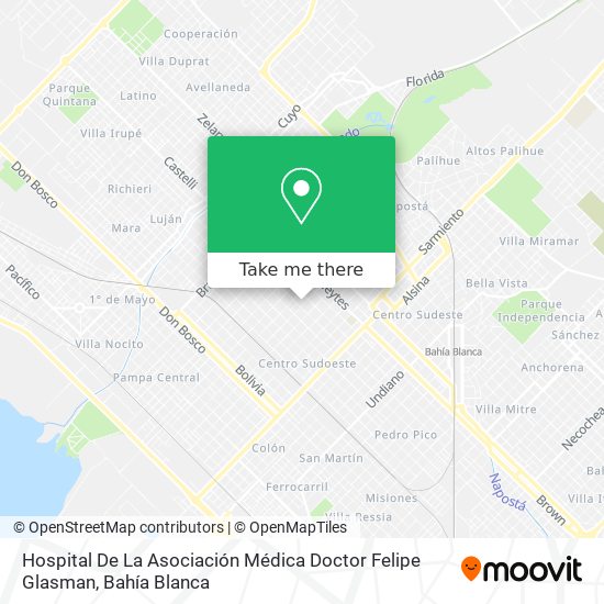 Hospital De La Asociación Médica Doctor Felipe Glasman map