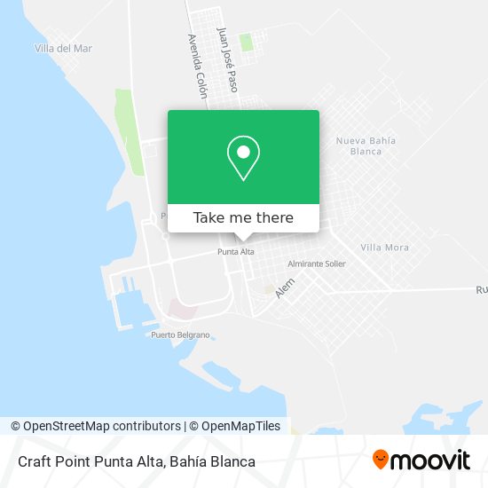 Craft Point Punta Alta map