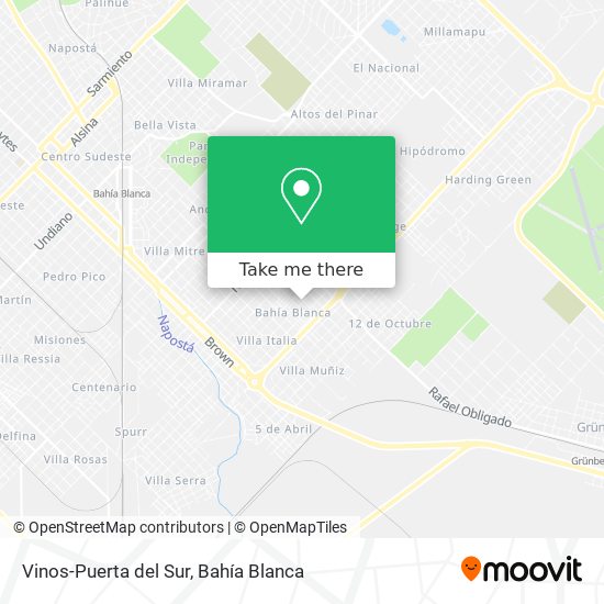 Vinos-Puerta del Sur map
