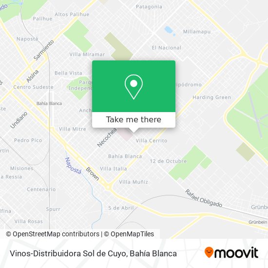 Vinos-Distribuidora Sol de Cuyo map