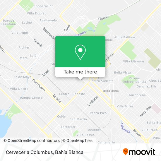 Cerveceria Columbus map