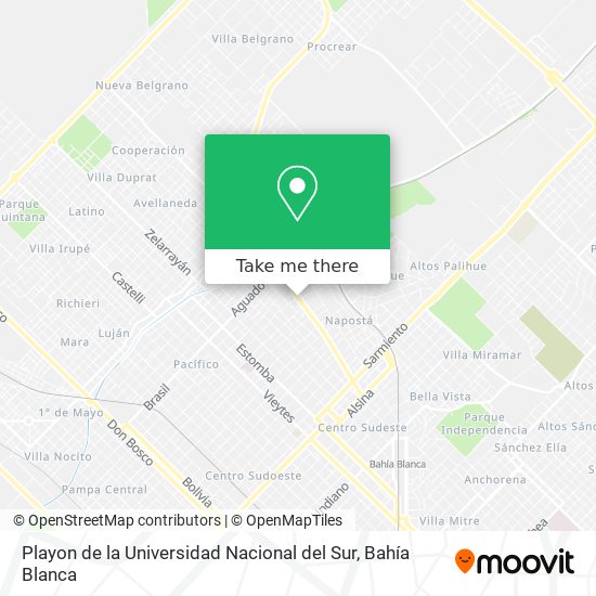 Playon de la Universidad Nacional del Sur map