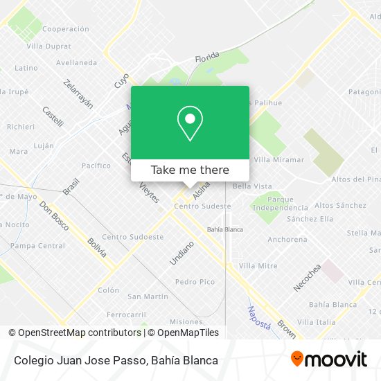 Mapa de Colegio Juan Jose Passo