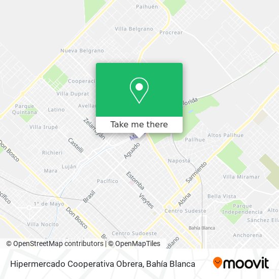 Mapa de Hipermercado Cooperativa Obrera