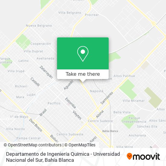 Departamento de Ingeniería Química - Universidad Nacional del Sur map