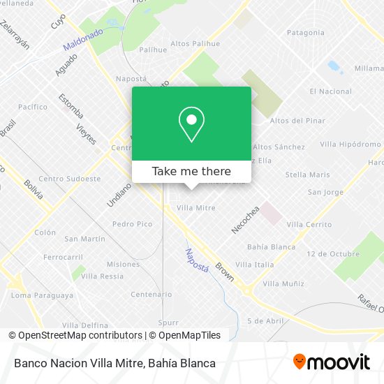 Banco Nacion Villa Mitre map