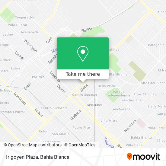 Irigoyen Plaza map