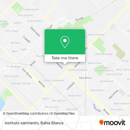 Mapa de instituto sarmiento