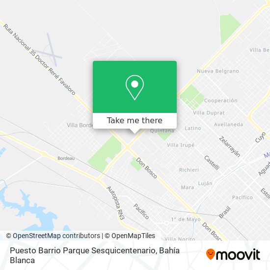 Puesto Barrio Parque Sesquicentenario map