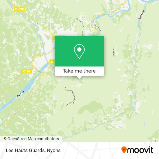 Les Hauts Guards map