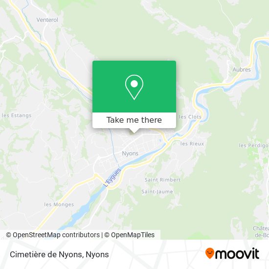 Mapa Cimetière de Nyons