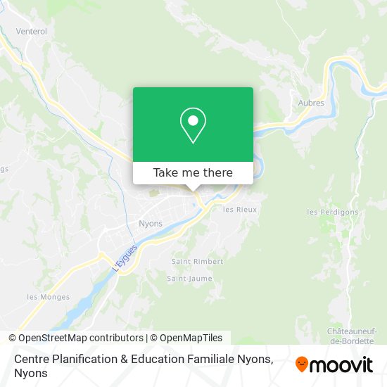 Centre Planification & Education Familiale Nyons map