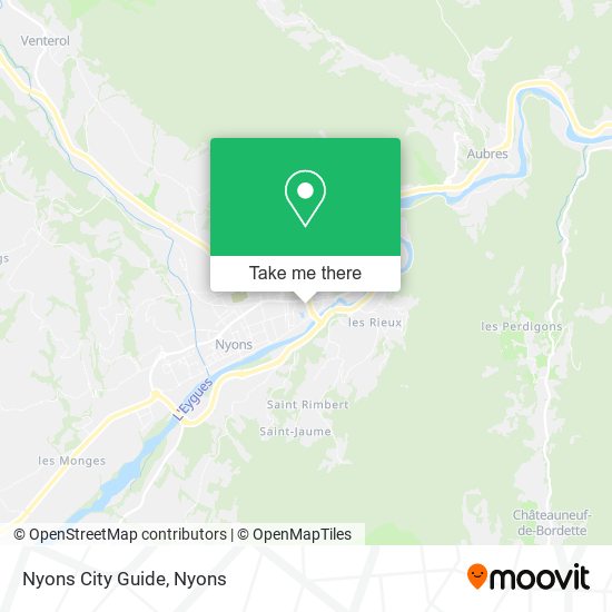 Nyons City Guide map