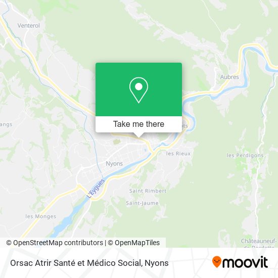 Orsac Atrir Santé et Médico Social map