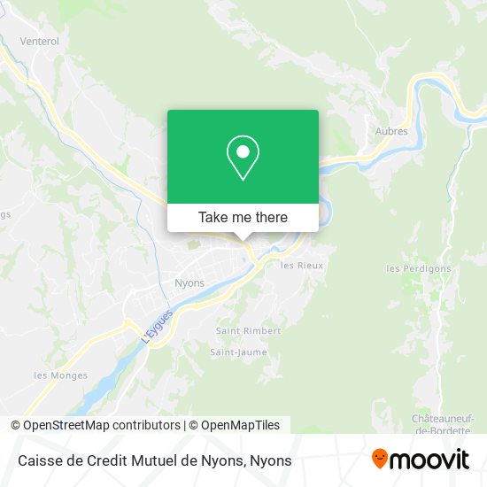 Mapa Caisse de Credit Mutuel de Nyons