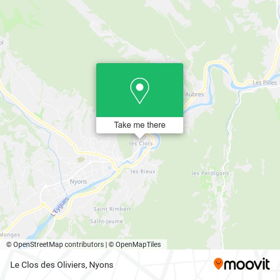 Mapa Le Clos des Oliviers