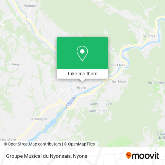 Mapa Groupe Musical du Nyonsais