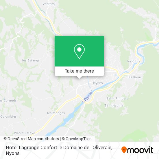 Hotel Lagrange Confort le Domaine de l'Oliveraie map