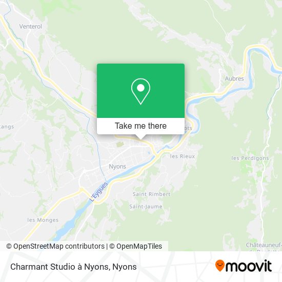 Charmant Studio à Nyons map