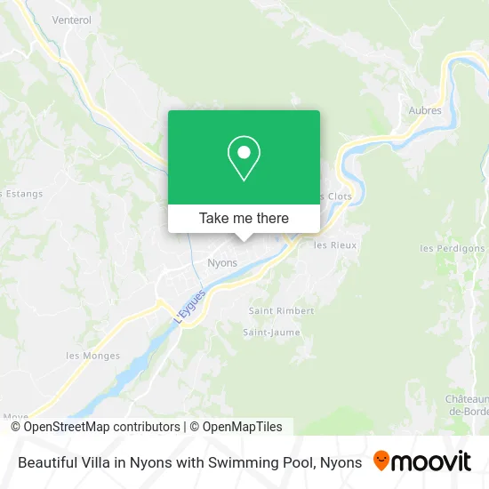 Beautiful Villa in Nyons with Swimming Pool map