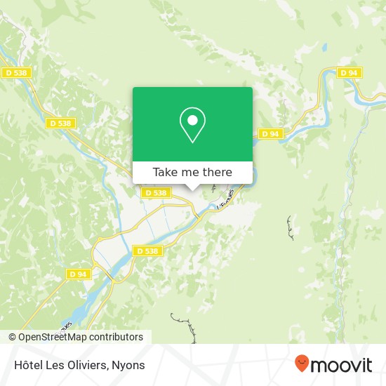Mapa Hôtel Les Oliviers