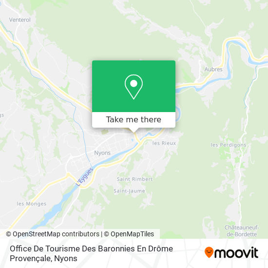 Office De Tourisme Des Baronnies En Drôme Provençale map