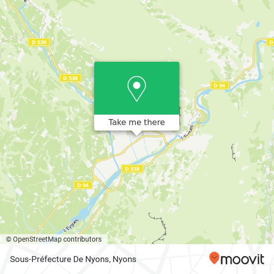 Sous-Préfecture De Nyons map