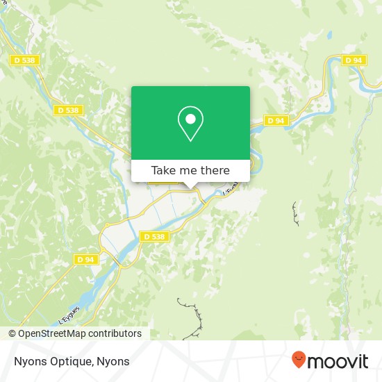 Mapa Nyons Optique