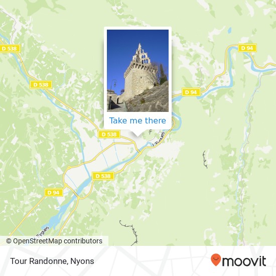 Tour Randonne map