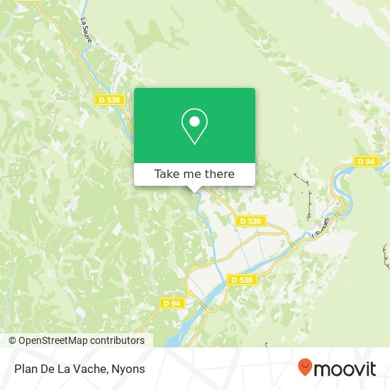 Plan De La Vache map