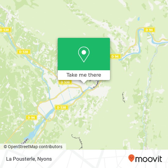 La Pousterle map