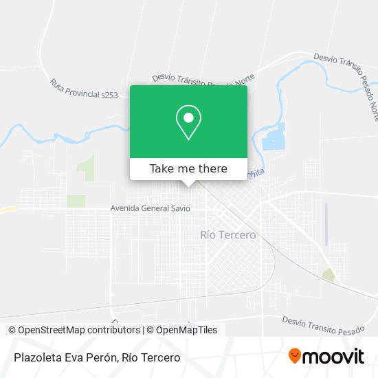 Mapa de Plazoleta Eva Perón