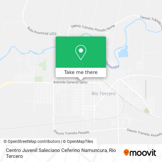 Mapa de Centro Juvenil Saleciano Ceferino Namuncura