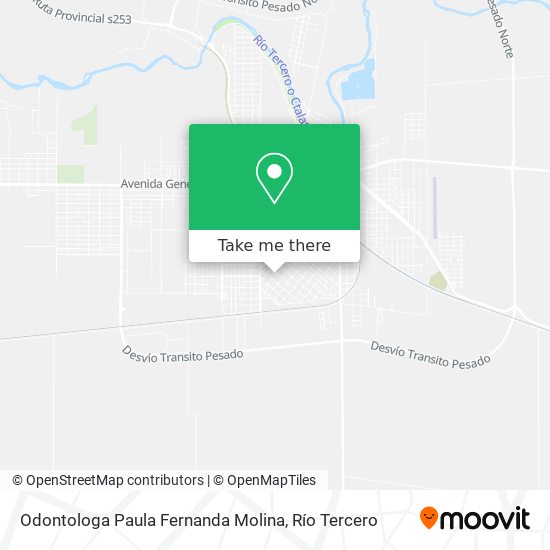 Mapa de Odontologa Paula Fernanda Molina