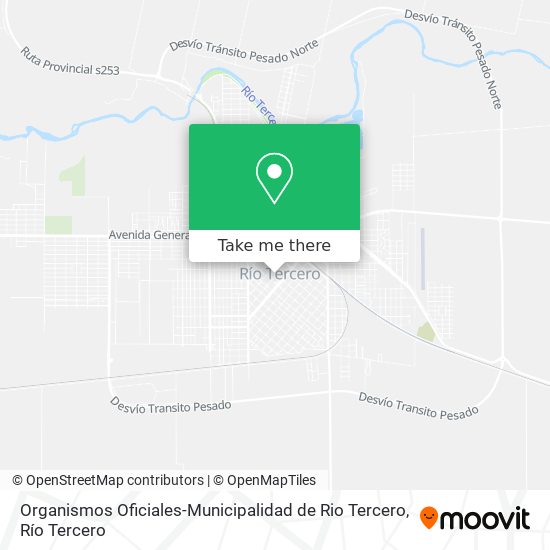 Organismos Oficiales-Municipalidad de Rio Tercero map