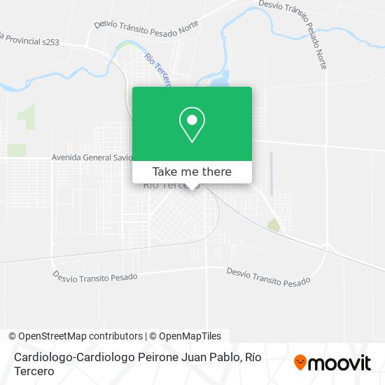 Mapa de Cardiologo-Cardiologo Peirone Juan Pablo