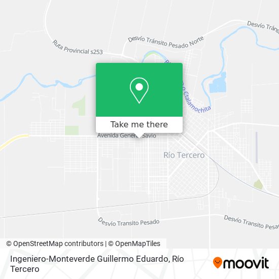 Ingeniero-Monteverde Guillermo Eduardo map