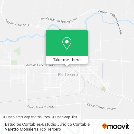 Estudios Contables-Estudio Juridico Contable Varetto Monsierra map