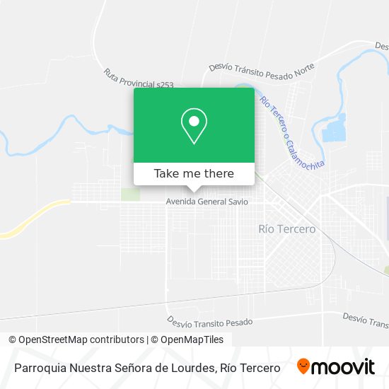 Mapa de Parroquia Nuestra Señora de Lourdes