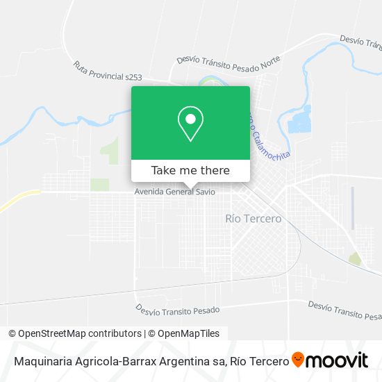 Mapa de Maquinaria Agricola-Barrax Argentina sa