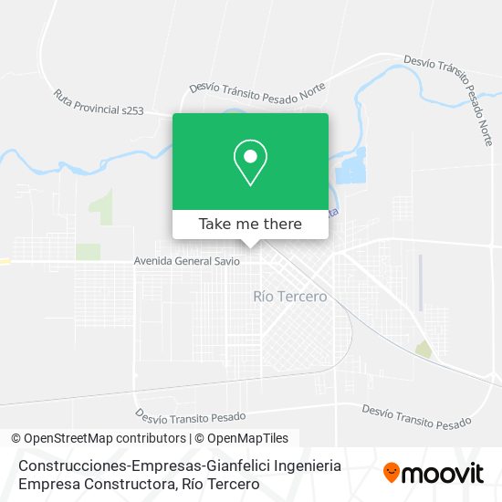Construcciones-Empresas-Gianfelici Ingenieria Empresa Constructora map