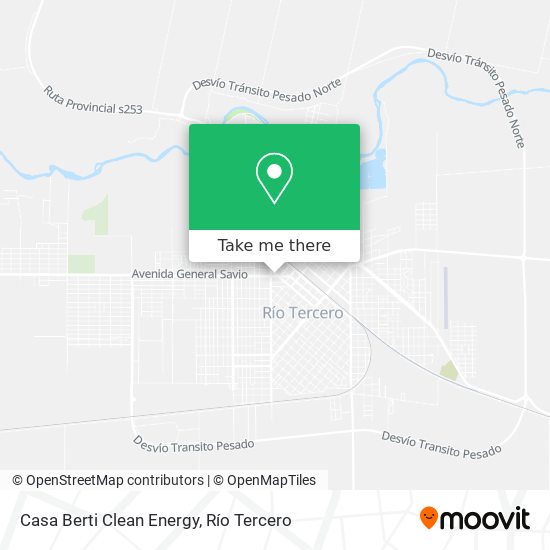 Casa Berti Clean Energy map